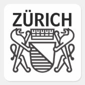 Stad Zürich, ZWITSERLAND Vierkante Sticker (Voorkant)
