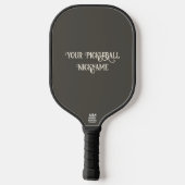 Stad Zwarte Kat Gepersonaliseerde Pickleball Paddl Paddle (Achterkant)