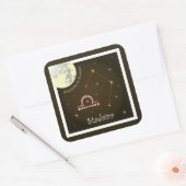 Stadaira 24 settember fin 23 october Aufkleber Vierkante Sticker (Envelop)