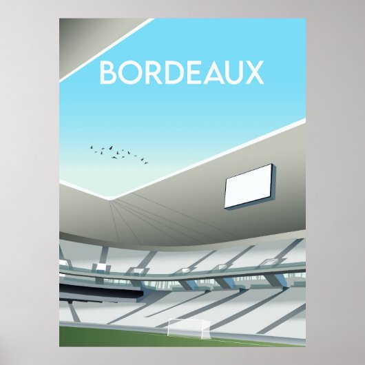 Stade Matmut Atlantique Illustratie Ontwerp Poster (Voorkant)