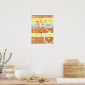 stadfiets / fiets en poster voor sport (Keuken)