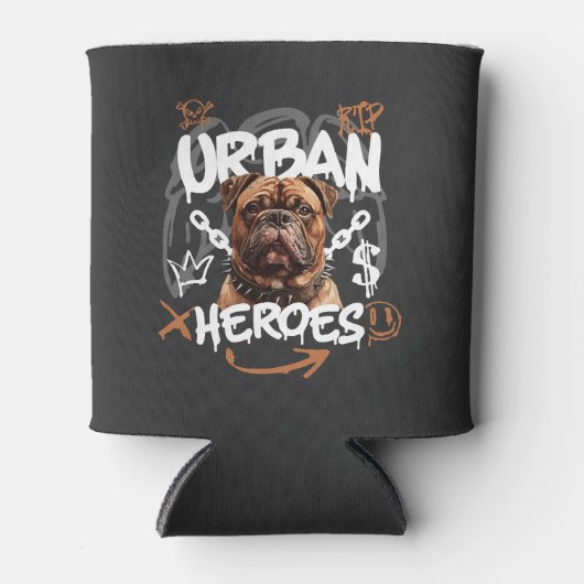 Stadhelden Hond Blikjeskoeler (Voorkant)