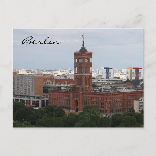 stadhuis briefkaart (Voorkant)