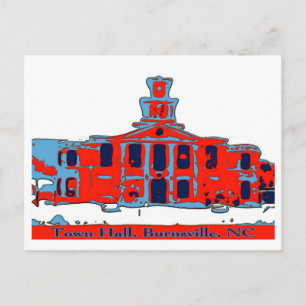 Stadhuis Burnsville NC Briefkaart