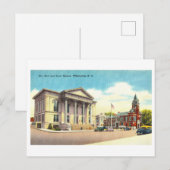 Stadhuis en gerechtsgebouwen, Wilmington, NC Briefkaart (Voorkant / Achterkant)