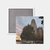 Stadhuis en zonsondergang magneet (Voorkant / Achterkant)