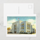 Stadhuis in Billings, Montana, Vintage Travel Briefkaart (Voorkant / Achterkant)