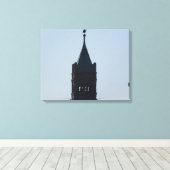 STADHUIS IN DE SCHADUWEN OMWONDEN CANVAS AFDRUK (Insitu (Houten vloer))