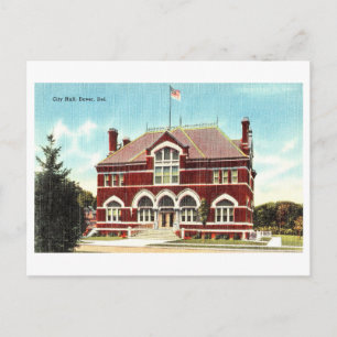 Stadhuis in Dover, Delaware, Vintage Travel Briefkaart