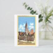 Stadhuis in Philadelphia, Pennsylvania, Vintage Briefkaart (Staand voorkant)