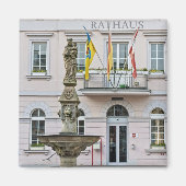 Stadhuis in Remagen, Duitsland Magneet (Voorkant)