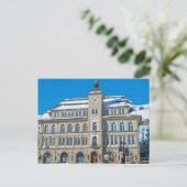 Stadhuis in St Moritz, Zwitserland Briefkaart (Staand voorkant)