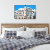 Stadhuis in St Moritz, Zwitserland Canvas Afdruk (Insitu (Slaapkamer))