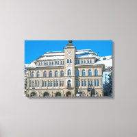 Stadhuis in St Moritz, Zwitserland
