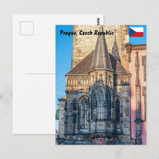 Stadhuis kapel op het Oude Stad Plein - Praag Briefkaart (Voorkant / Achterkant)