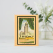  stadhuis Los Angeles, streetcar Briefkaart (Staand voorkant)