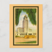  stadhuis Los Angeles, streetcar Briefkaart (Voorkant)