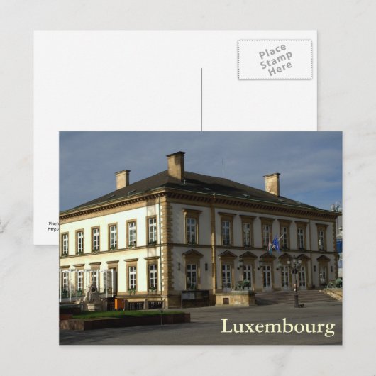 Stadhuis Luxemburg Briefkaart (Voorkant / Achterkant)