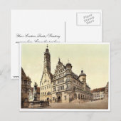 Stadhuis, Rothenburg (d.w.z. ob der Tauber), Bavar Briefkaart (Voorkant / Achterkant)