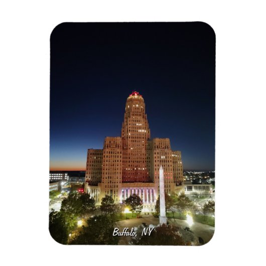 Stadhuis 's nachts magneet (Verticaal)
