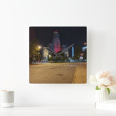 Stadhuis 's nachts vierkante klok (Huis)