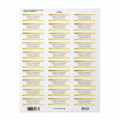 Stadhuis Typografie Bruiloft Paar Etiket (Full Sheet)