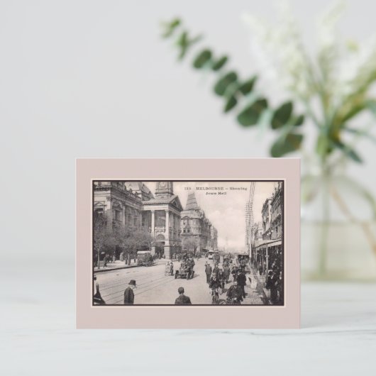  stadhuis van 1900 Melbourne Briefkaart (Staand voorkant)