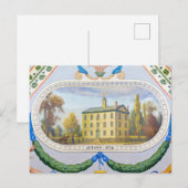 Stadhuis van Albany, 1754 Briefkaart (Voorkant / Achterkant)