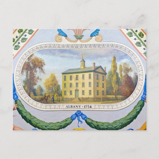 Stadhuis van Albany, 1754 Briefkaart (Voorkant)