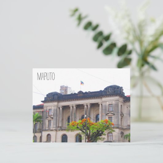 stadhuis van maputo briefkaart (Staand voorkant)