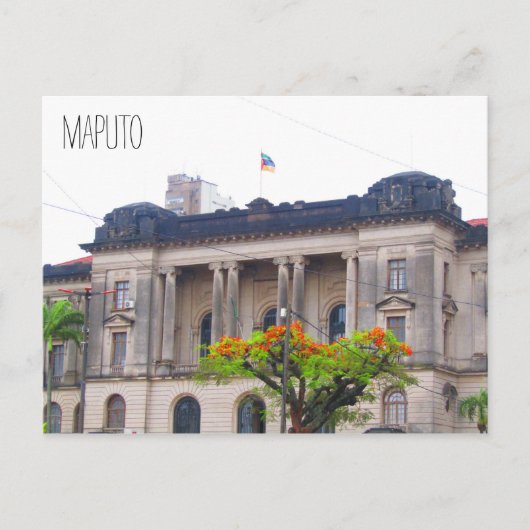 stadhuis van maputo briefkaart (Voorkant)