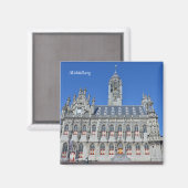 stadhuis van Middelburg, Nederland reis Magneet (Voorkant / Achterkant)