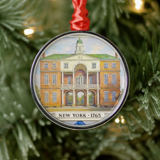 Stadhuis van New York 1765 Metalen Ornament (Boom)