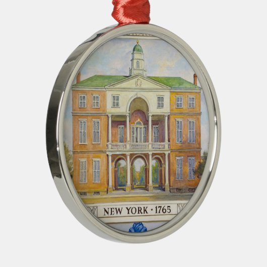 Stadhuis van New York 1765 Metalen Ornament (Rechts)