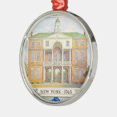 Stadhuis van New York 1765 Metalen Ornament (Links)