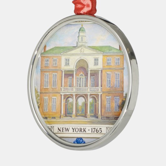 Stadhuis van New York 1765 Metalen Ornament (Links)