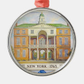 Stadhuis van New York 1765 Metalen Ornament (Voorkant)