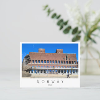 Stadhuis van Oslo, Noorwegen Briefkaart