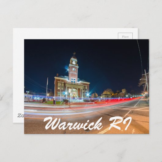 Stadhuis van Warwick Briefkaart (Voorkant / Achterkant)