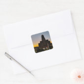 Stadhuis Vierkante Sticker (Envelop)