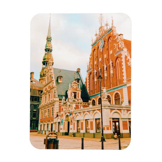 Stadhuisplein van Riga Magneet (Verticaal)