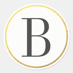 Stadhuistypografie monogram ronde sticker