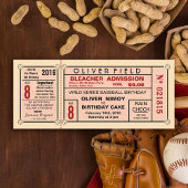  stadion Ticket Baseball Birthday Kaart