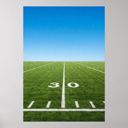 Stadion Veldlijn Horizon Poster (Voorkant)