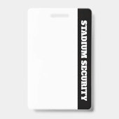 Stadionbeveiligingsbadge  badge (Achterkant)