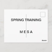 Stadium briefkaart Arizona Cactus League (Achterkant)
