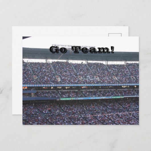 Stadium Crowd Briefkaart (Voorkant / Achterkant)