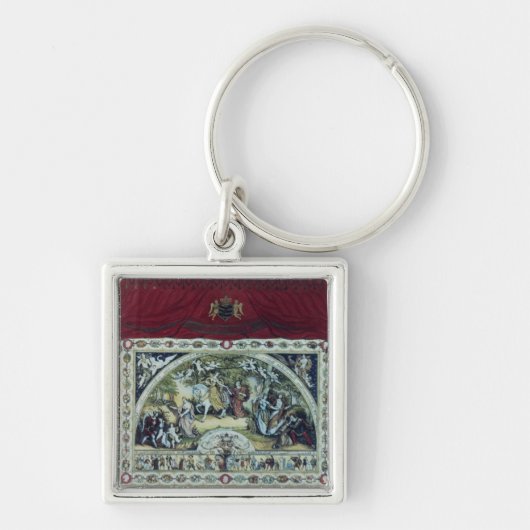 Stadium en decoratief gordijn van de Dresden Sleutelhanger (Voorkant)