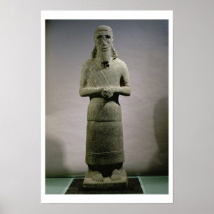 Stadium gewijd aan de god Haddad-Yishi (basalt) Poster