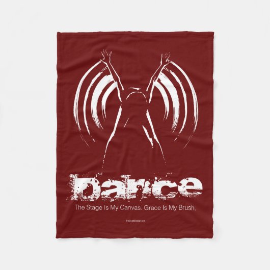 Stadium is mijn canvas (Dance) vlootsbank Fleece Deken (Voorkant)
